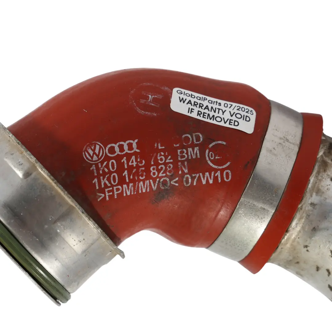 Przewód Rura Wąż Intercoolera do Audi TTS 8J 2.0 TFSI o numerze 1K0145762BM Audi TTS 8J 2.0 TFSI Przewód Rura Wąż Intercoolera - SKU 1K0145762BM - Numer Części 1K0145762BM