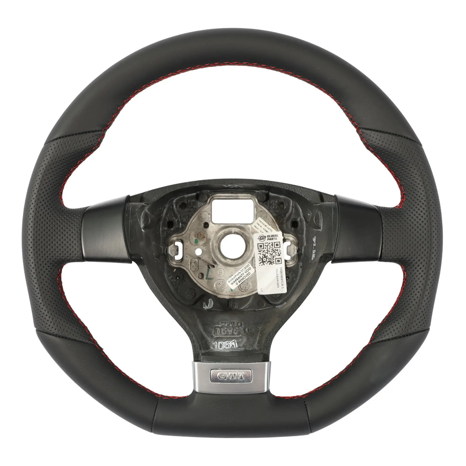 Volkswagen Golf Mk5 GTI Steering Wheel NEW Black Leather Flat Bottom 1K0419091CA