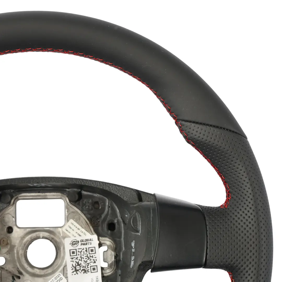 Volkswagen Golf Mk5 GTI Steering Wheel NEW Black Leather Flat Bottom - SKU 1K0419091CA-1 - Part number 1K0419091CA
