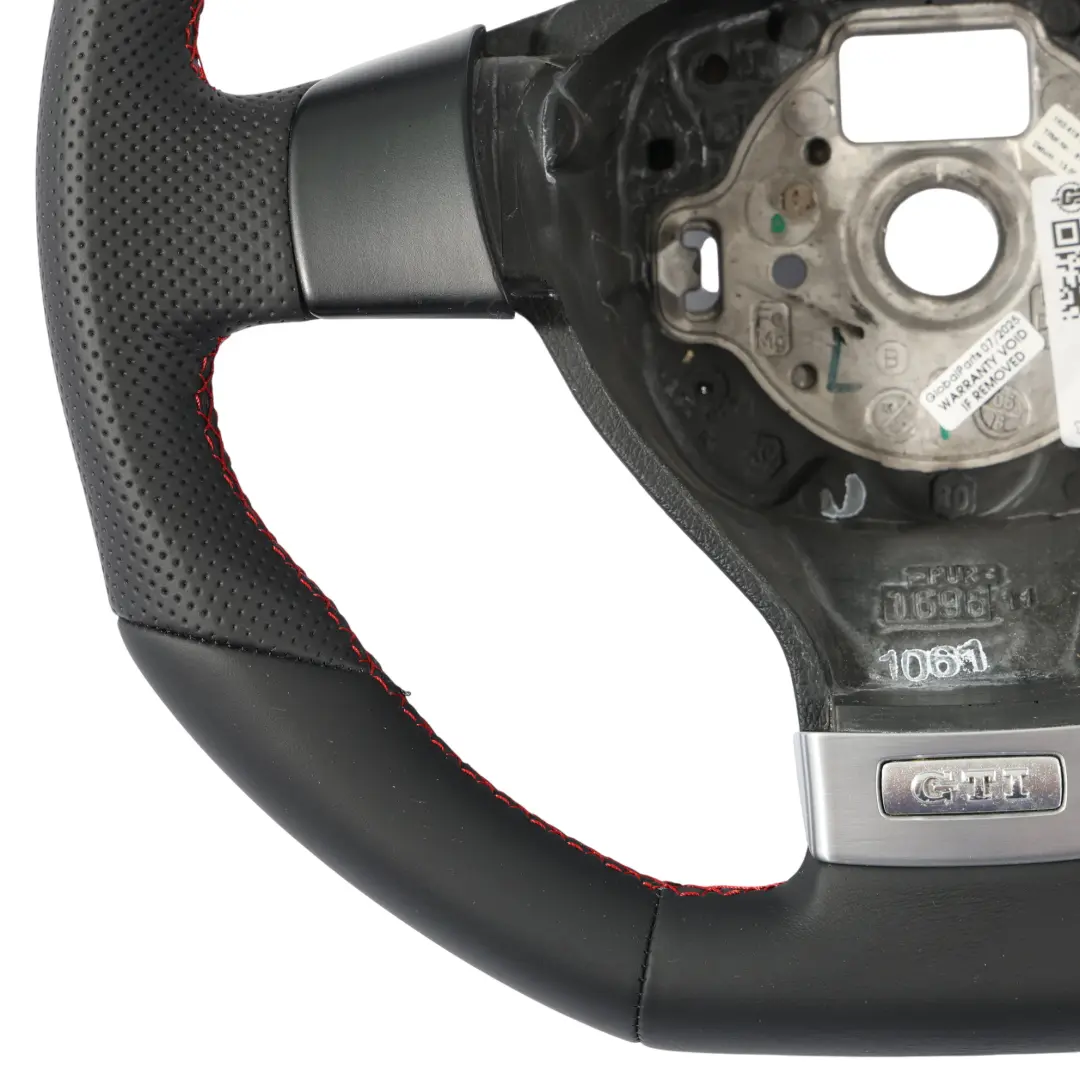 Volkswagen Golf Mk5 GTI Volant NEUF Cuir Noir Fond Plat - SKU 1K0419091CA-1 - Numéro de pièce 1K0419091CA