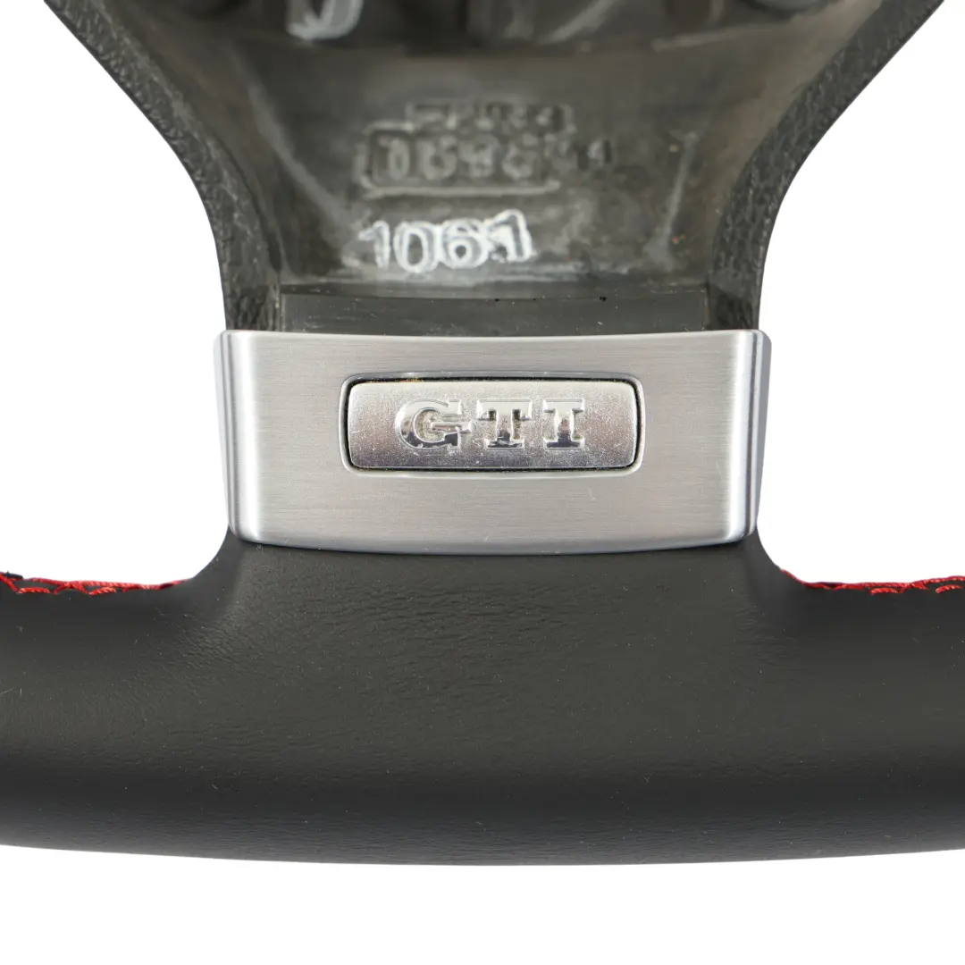 Volkswagen Golf Mk5 GTI Volant NEUF Cuir Noir Fond Plat - SKU 1K0419091CA-1 - Numéro de pièce 1K0419091CA
