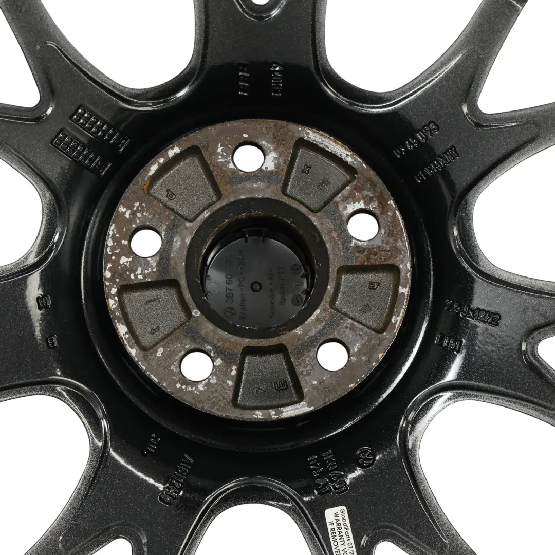 VW Volkswagen Golf Mk5 Mk6 Wheel Alloy Rim Grey 18" ET:51 7,5J - SKU 1K0601025AT-4 - Part number 1K0601025AT