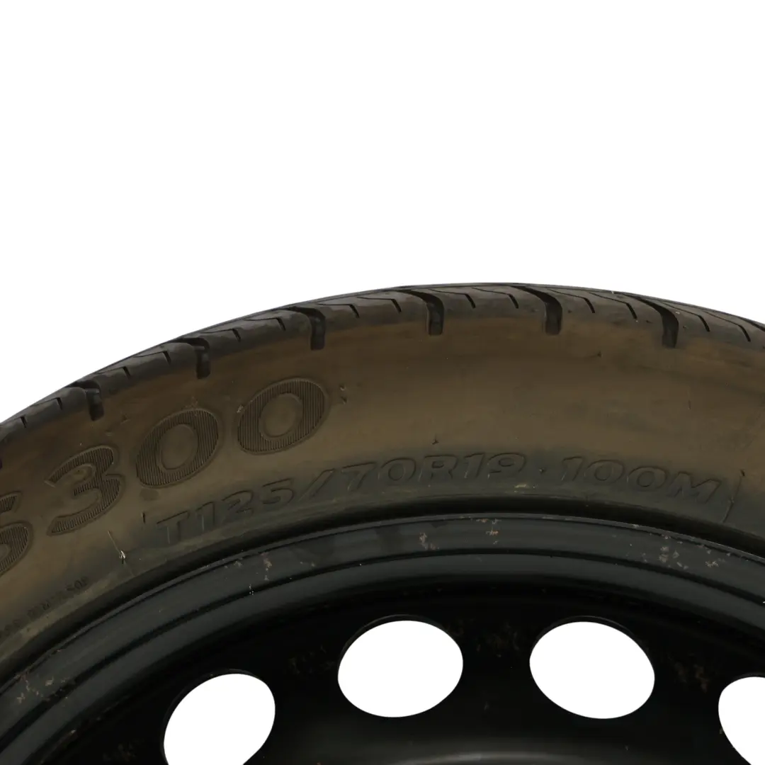 Spare Wheel Wheel Steel R19 Hankook Tyre 125/70 to Audi A4 B8 with Part number 8K0601027 Audi A4 B8 Spare Wheel Wheel Steel R19 Hankook Tyre 125/70 - SKU 8K0601027-1 - Part number 8K0601027