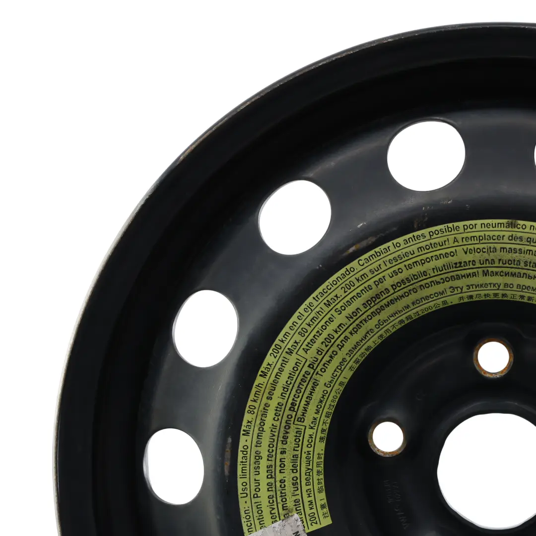 Ersatz Rad Felge Stahl 16" 3,5J ET:25,5 für Audi A3 8P mit Teilenummer 1K0601027AL Audi A3 8P Ersatz Rad Felge Stahl 16" 3,5J ET:25,5 - SKU 1K0601027AL-1 - Teilenummer 1K0601027AL