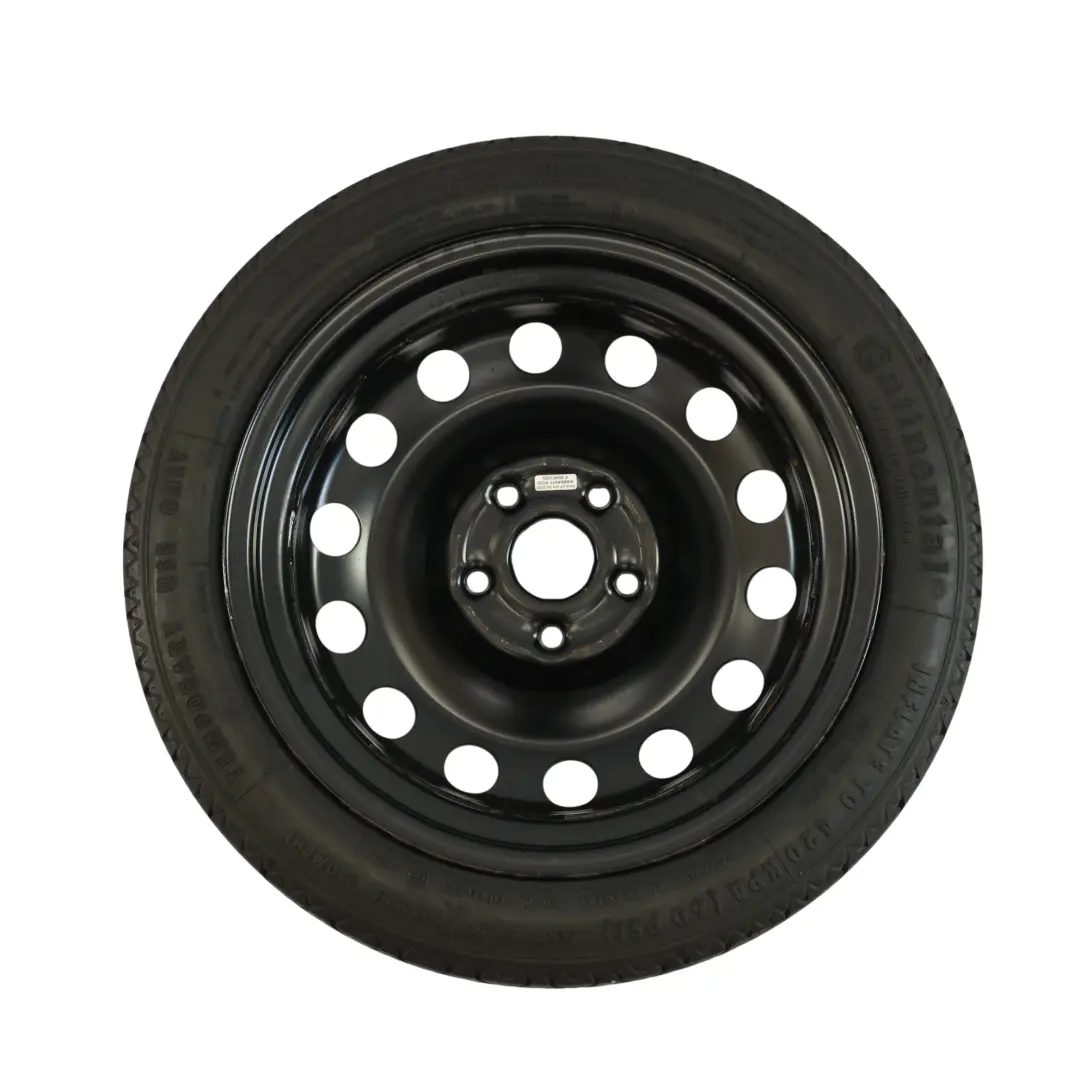 Audi A3 8P Rueda Repuesto Acero Space Saver R16 3,5J ET:25.5 125/70 - SKU 1K0601027AL-2 - Número de pieza 1K0601027AL