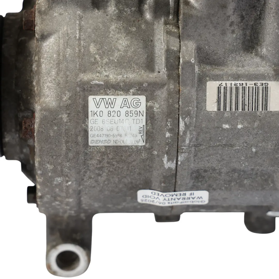 Audi A3 8P TT 8J Air Conditioning Compressor A/C Unit Pump - SKU 1K0820859N - Part number 1K0820859N