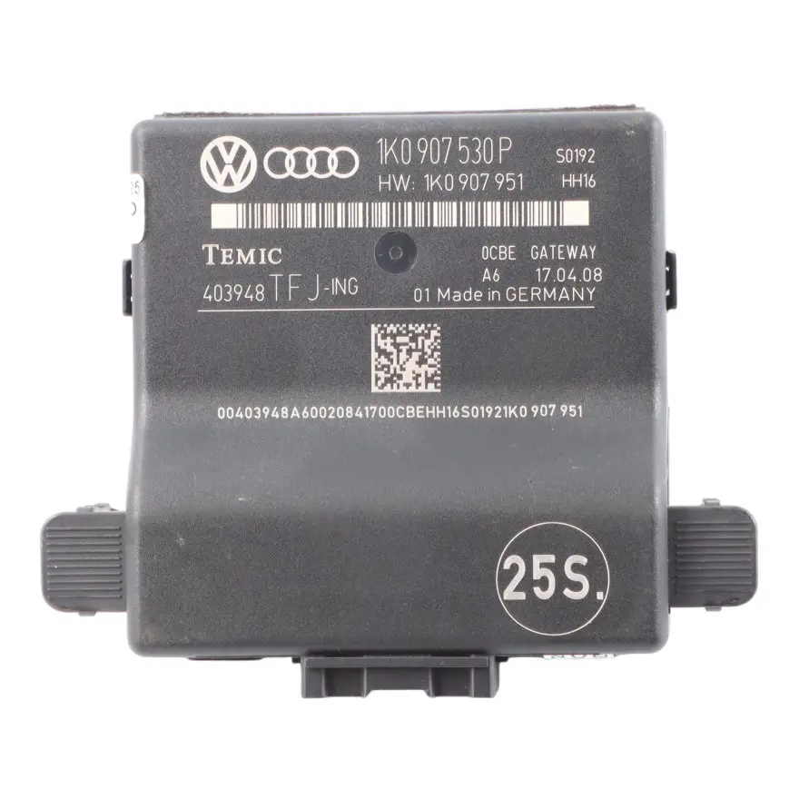 Audi A3 8P Gateway Module Diagnostic Interface Control Unit ECU 1K0907530G