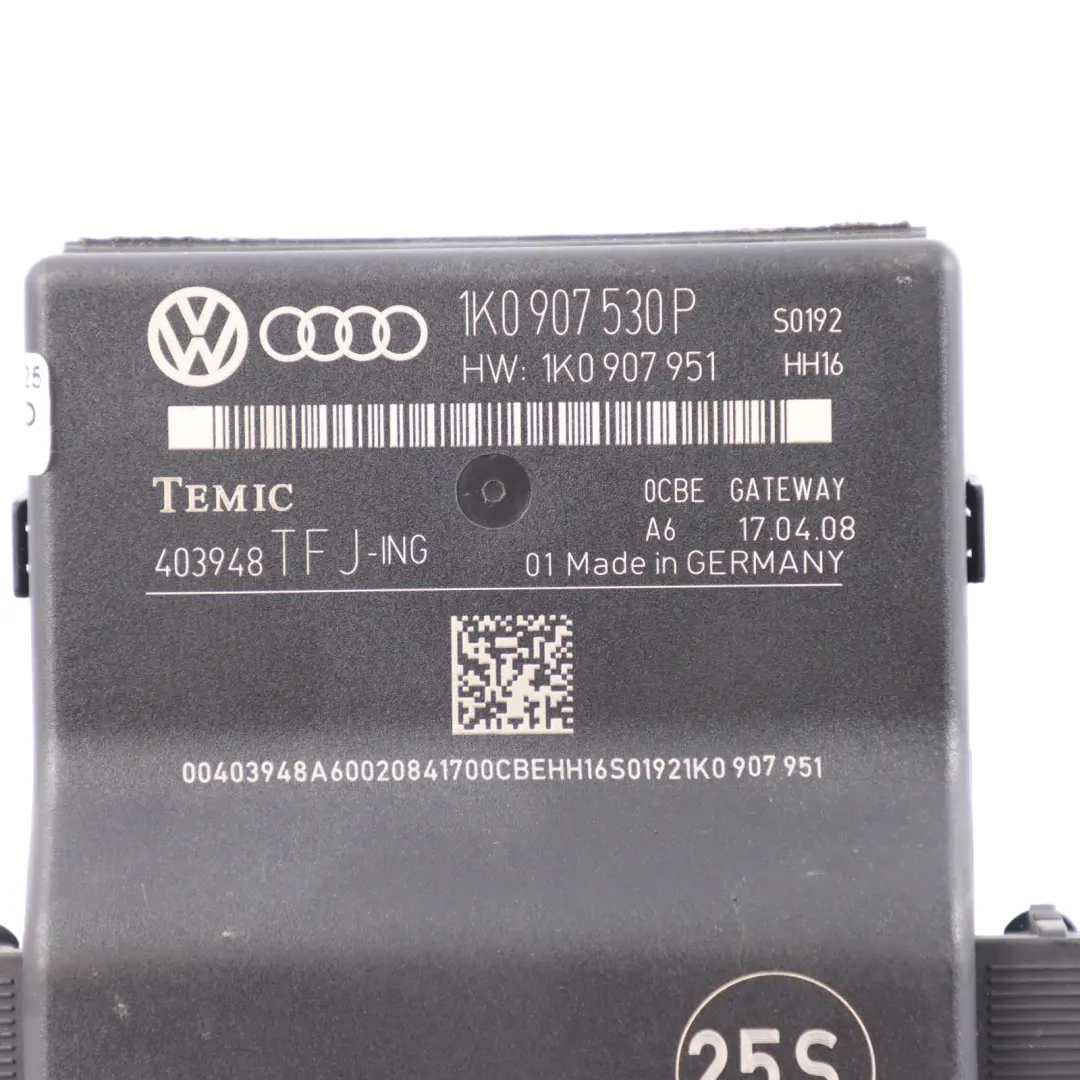 Gateway Module Diagnostic Interface Control Unit ECU to Audi A3 8P with Part number 1K0907530P Audi A3 8P Gateway Module Diagnostic Interface Control Unit ECU - SKU 1K0907530P - Part number 1K0907530P