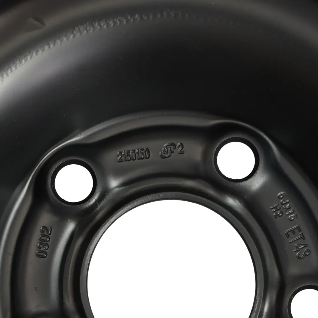 Opel Zafira Wheel Rim Black Steel MWFR 16" ET:43 6J - SKU 2150150 - Part number 2150150