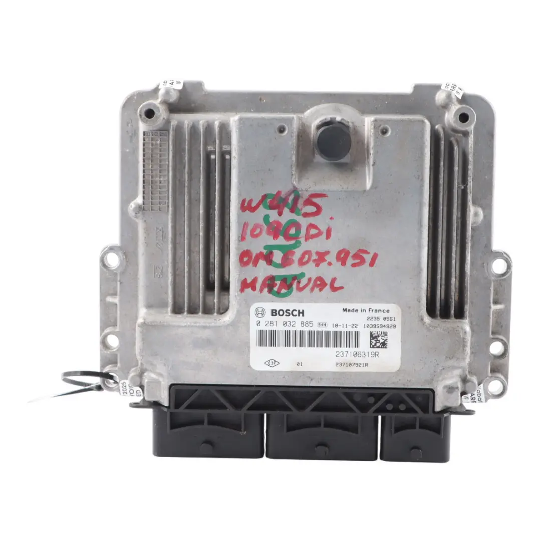 OM607.951 90HP Engine Unit Module ECU Manual to Mercedes W415 109 CDI with Part number 237106319R Mercedes W415 109 CDI OM607.951 90HP Engine Unit Module ECU Manual - SKU 237106319R-1 - Part number 237106319R