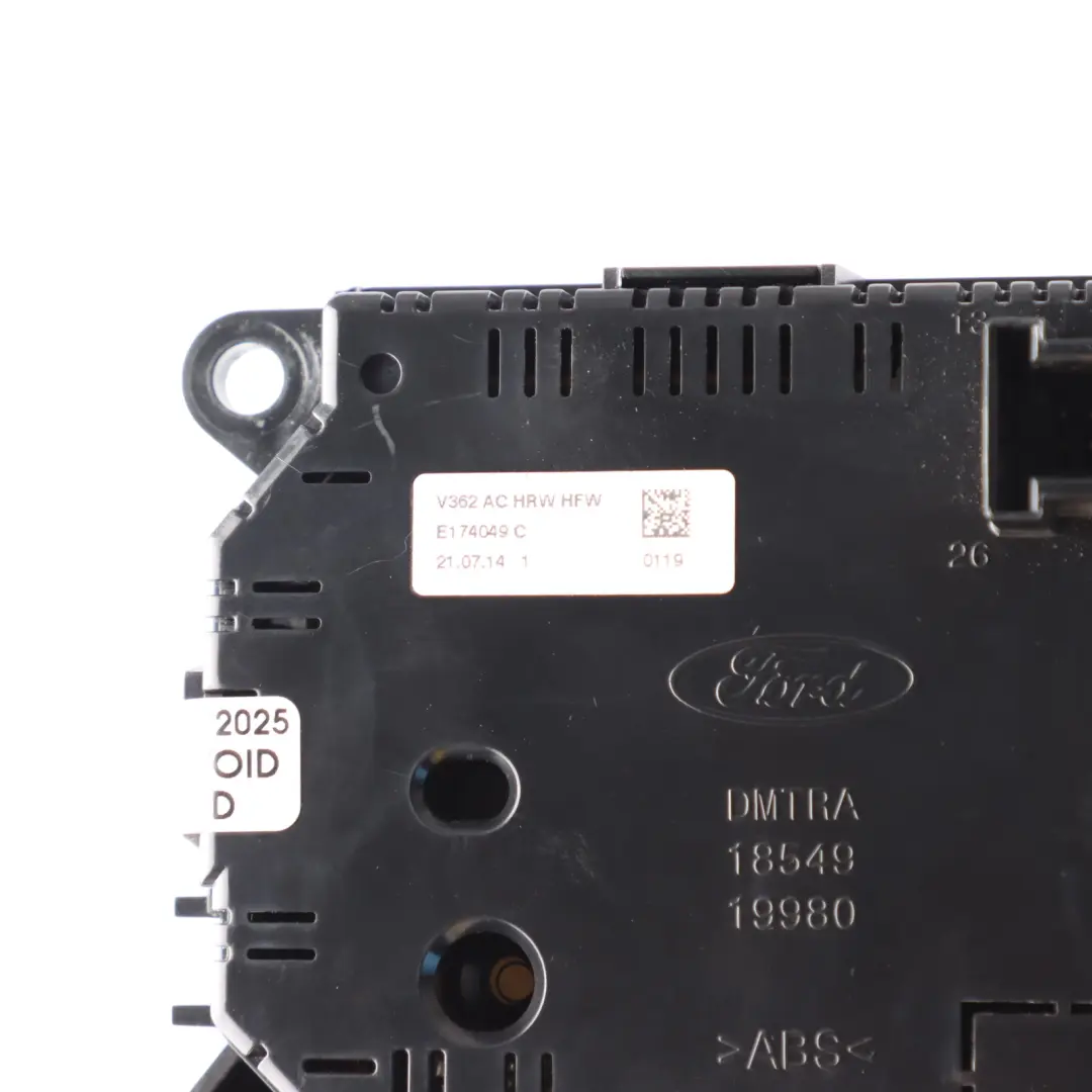 Mk8 Panneau Climatisation Chauffage pour Ford Transit à propos du numéro de pièce 2473897 Ford Transit Mk8 Panneau Climatisation Chauffage - SKU 2473897 - Numéro de pièce 2473897