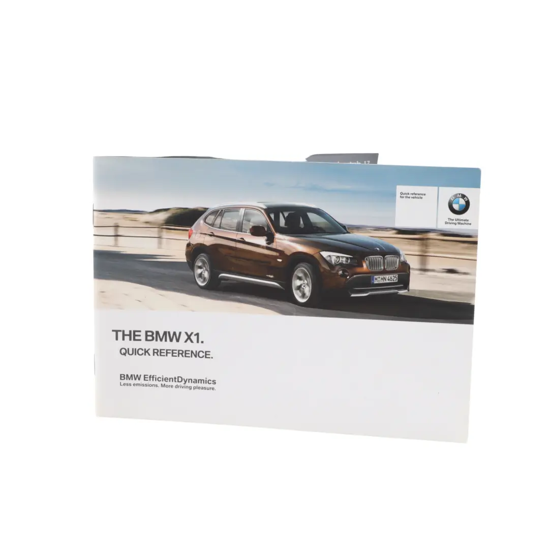 BMW X1 E84 Owner's Handbook Service Booklet Instructions Pouch Case Wallet - SKU 2606821 - Part number 2606821