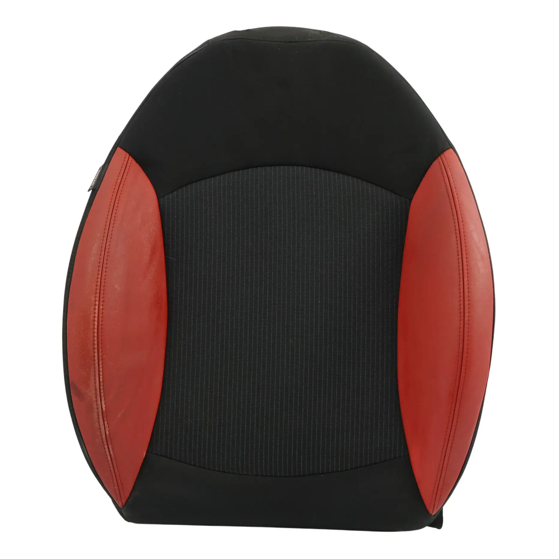 Mini R55 R56 Sport Seat Backrest Cloth Fabric Red Leather Front Right O/S