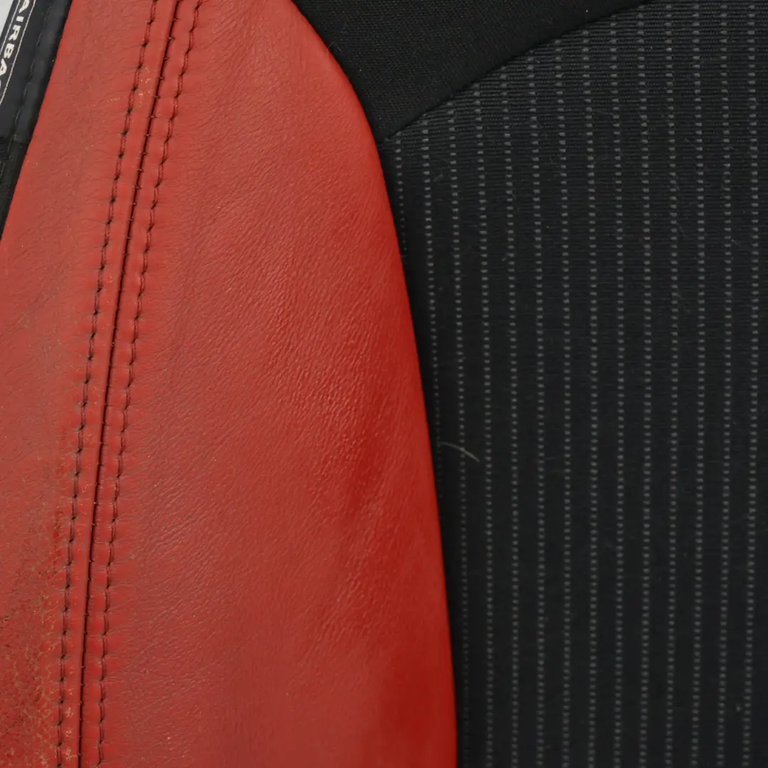 Mini R55 R56 Sport Seat Backrest Cloth Fabric Red Leather Front Right O/S - SKU 2753498 - Part number 2753498