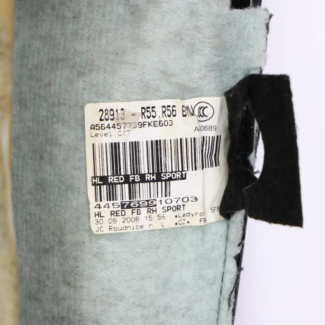 Sportsitz Rückenlehne Stoff Rot Leder Vorne Rechts für Mini R55 R56 mit Teilenummer 2753498 Mini R55 R56 Sportsitz Rückenlehne Stoff Rot Leder Vorne Rechts - SKU 2753498 - Teilenummer 2753498