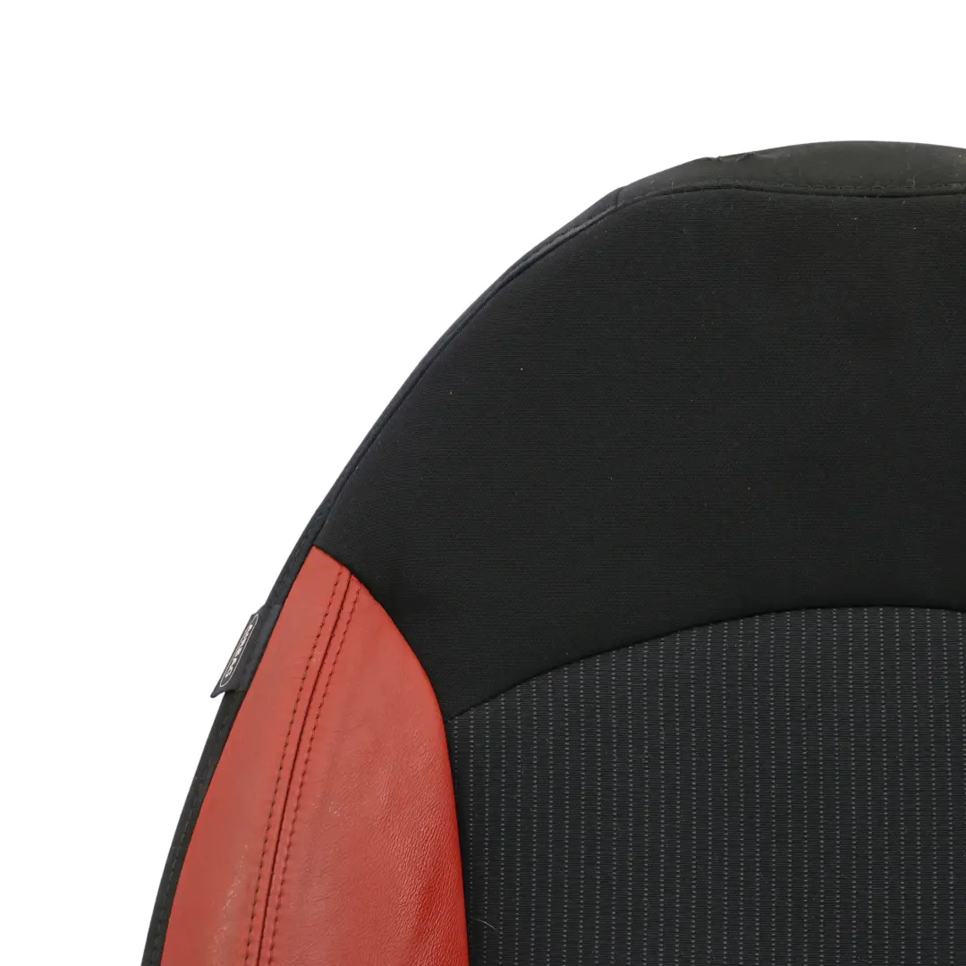 Mini R55 R56 Oparcie Fotela Sport Tkanina Czerwona Skóra Prawy Przód - SKU 2753498 - Numer Części 2753498