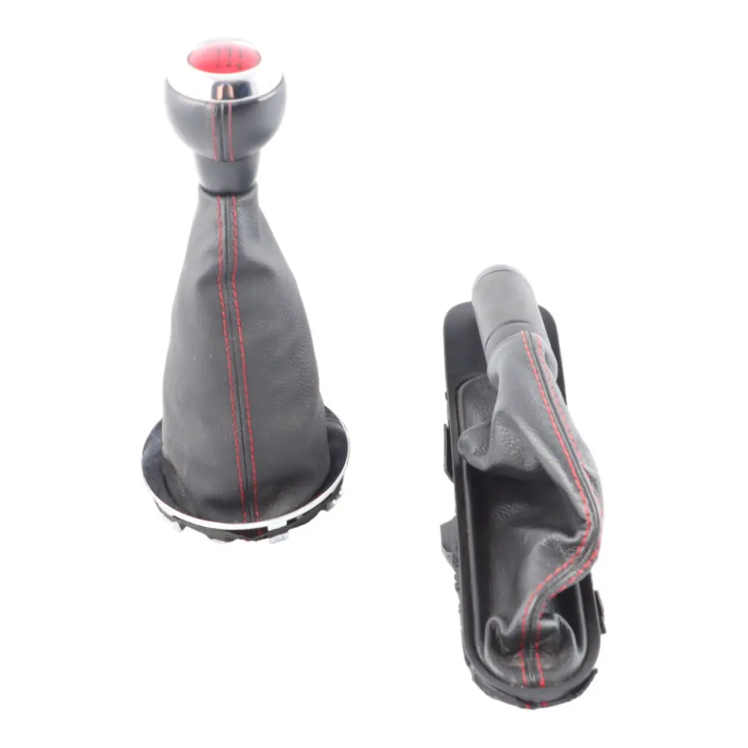 Shift Knob 6-Speed Gaiter Lever Handbrake Leather Black Set to Mini R55 R56 Gear with Part number 2753783 Mini R55 R56 Gear Shift Knob 6-Speed Gaiter Lever Handbrake Leather Black Set - SKU 2753783-3 - Part number 2753783