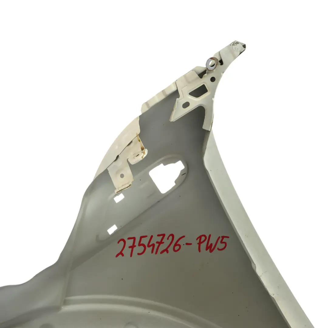 Panel Lateral Delantero Ala Derecha Pepper White Blanco - 850 para Mini R55 R56 R57 con número de pieza 2754726 Mini R55 R56 R57 Panel Lateral Delantero Ala Derecha Pepper White Blanco - 850 - SKU 2754726-PW5 - Número de pieza 2754726