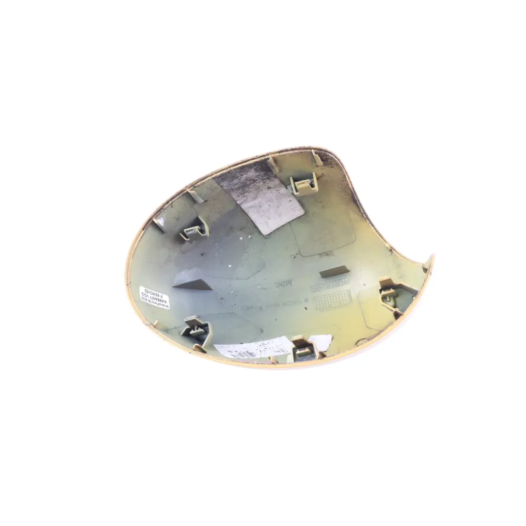 Wing Mirror Cover Cap Casing Right O/S Mellow Yellow - A58 to Mini Cooper R55 R56 with Part number 2754914 Mini Cooper R55 R56 Wing Mirror Cover Cap Casing Right O/S Mellow Yellow - A58 - SKU 2754914-MY - Part number 2754914