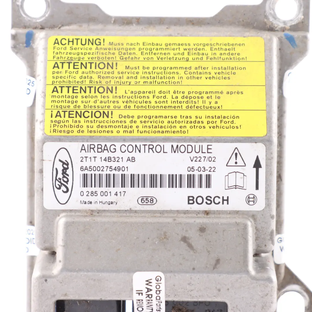 Módulo De Aire Unidad De Control ECU 2T1T-14B321-AB para Ford Transit Connect con número de pieza 2T1T14B321AB Ford Transit Connect Módulo De Aire Unidad De Control ECU 2T1T-14B321-AB - SKU 2T1T14B321AB - Número de pieza 2T1T14B321AB