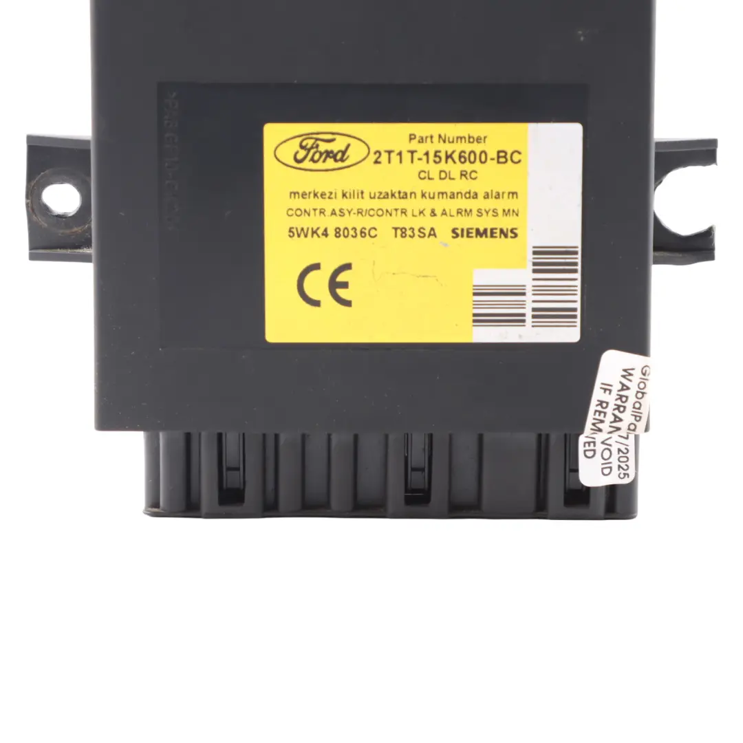 Ford Transit Connect Control Unit Central Door Locking Module ECU 2T1T-15K600-BC - SKU 2T1T15K600BC - Part number 2T1T15K600BC