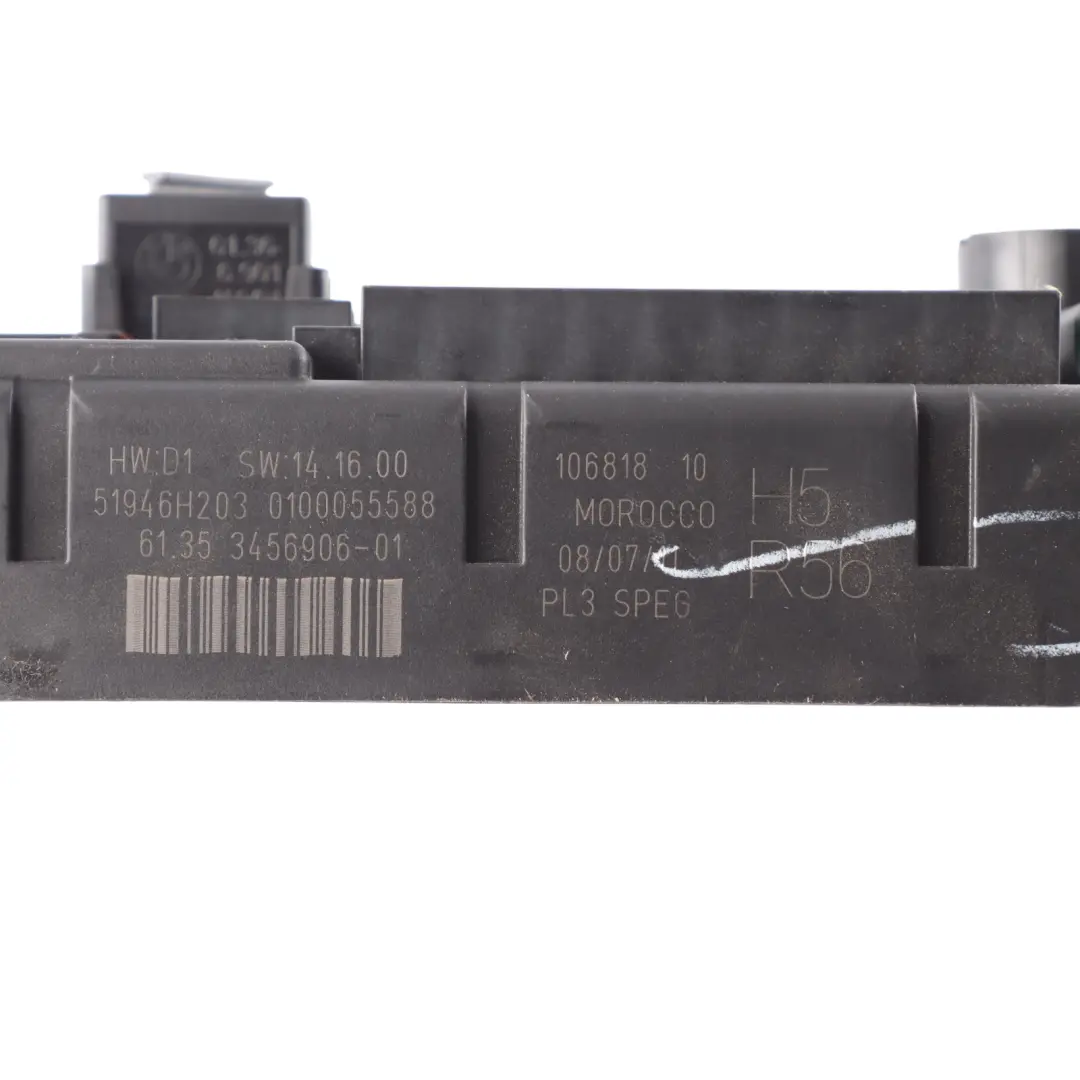 Fuse Relay Distribution Box PL3 SPEG H4 to Mini R56 LCI with Part number 3456906 Mini R56 LCI Fuse Relay Distribution Box PL3 SPEG H4 - SKU 3456906 - Part number 3456906