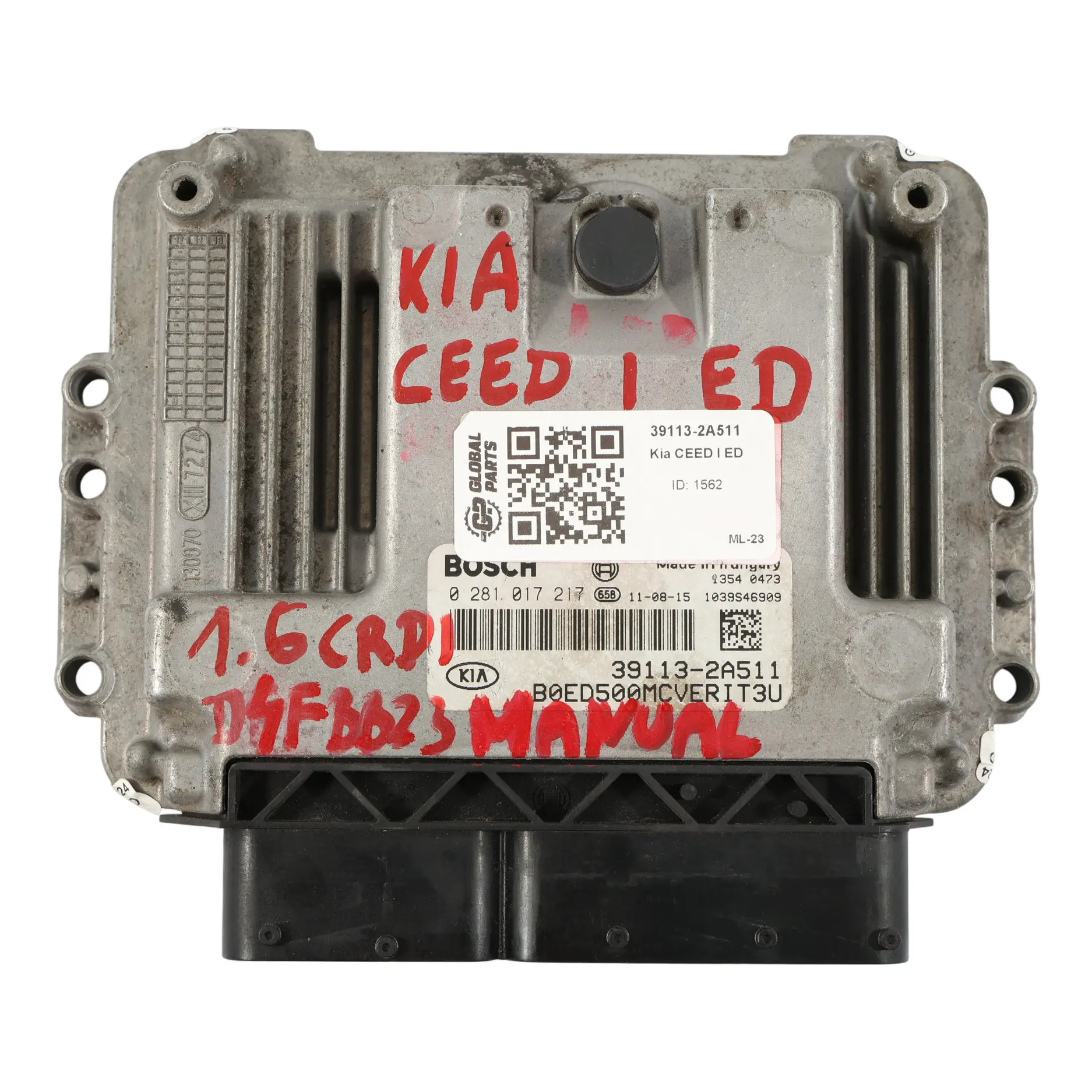Kia Ceed I 1.6 CRDI 115HP D4FB Diesel Engine Control ECU 39113-2A511 Manual