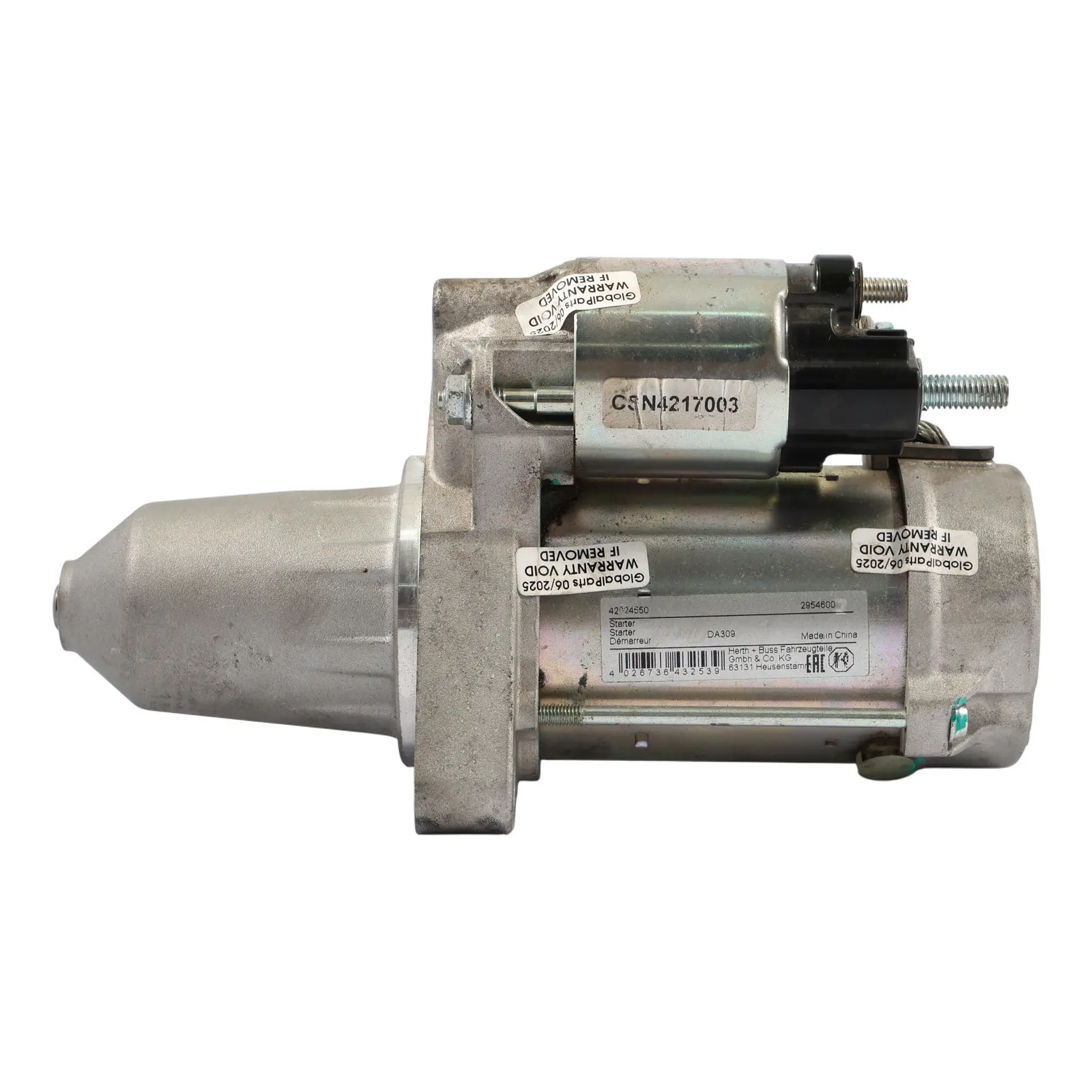Mercedes W176 W246 C117 Starter Motor Herth+Buss Diesel Engine OM651 42024550