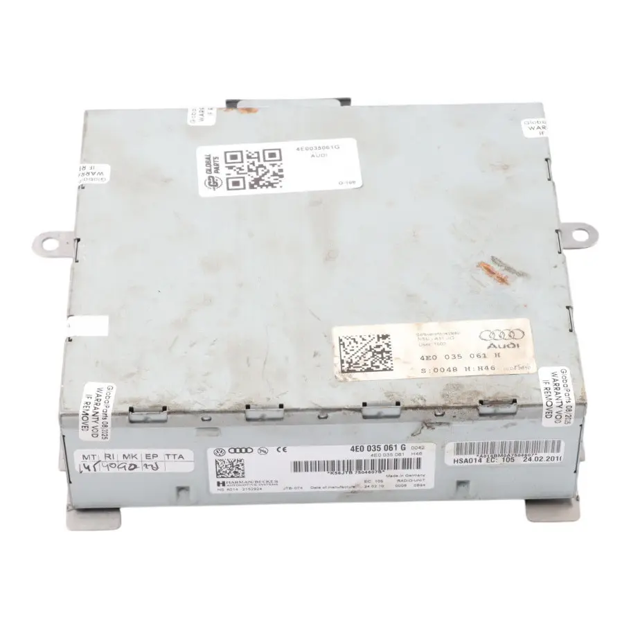 Multimedia CD Player Audio Stereo Radio Head Unit to Audi A8 D4 with Part number 4E0035061G Audi A8 D4 Multimedia CD Player Audio Stereo Radio Head Unit - SKU 4E0035061G - Part number 4E0035061G