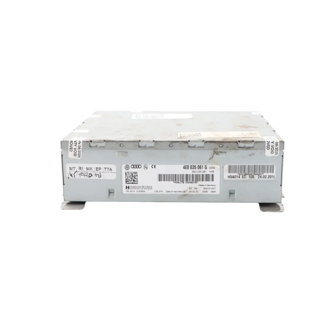 Audi A8 D4 Multimedia CD Player Audio Stereo Radio Head Unit - SKU 4E0035061G - Part number 4E0035061G