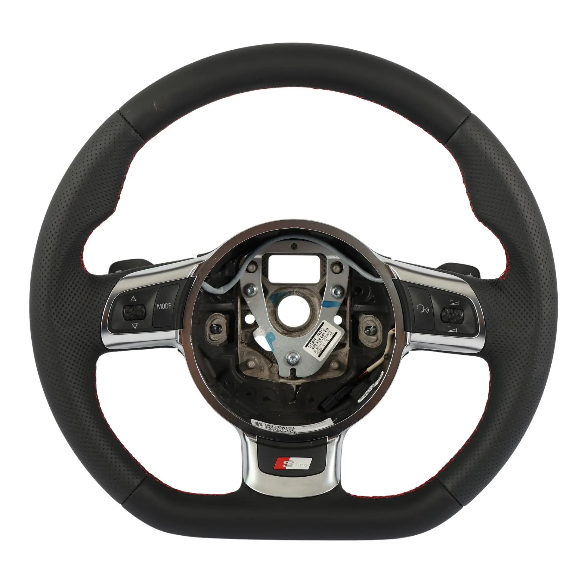 Audi A3 8P TT Steering Wheel S-Line NEW Black Leather Paddle Shift 4F0419091EB
