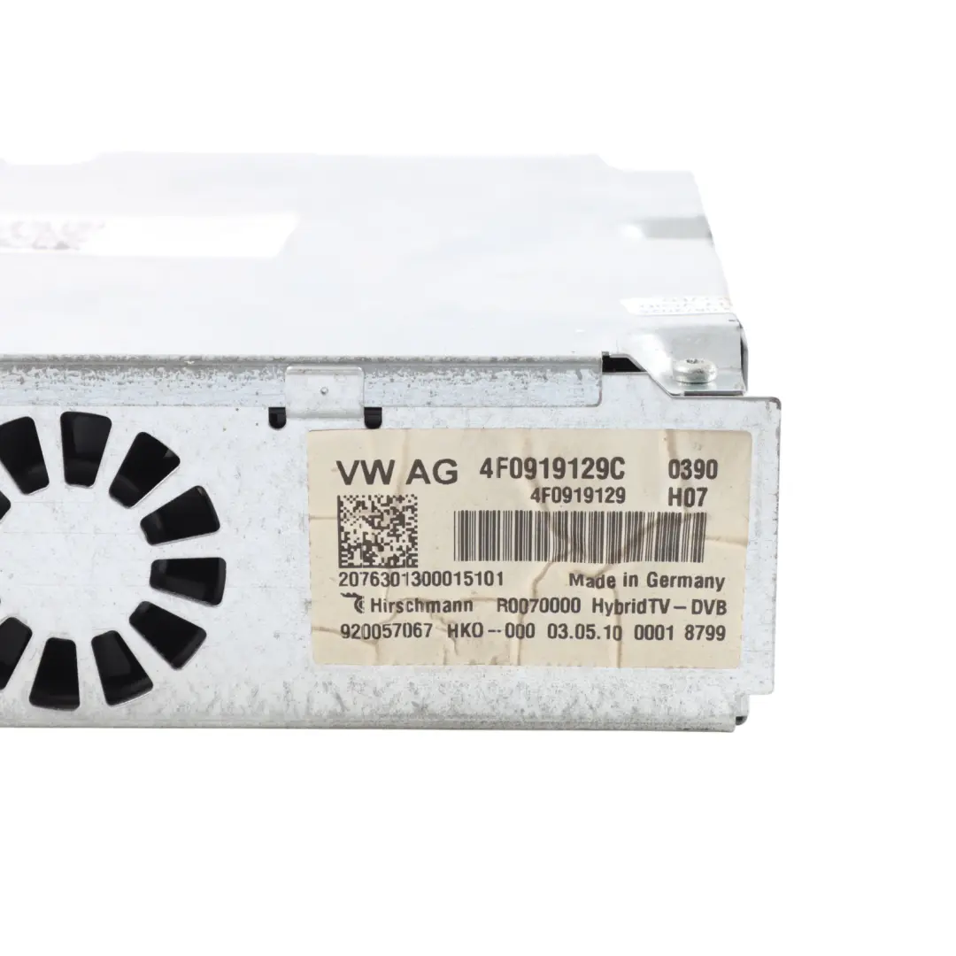 Audi A8 D4 A6 C6 Moduł Sterownik Tuner TV Wideo - SKU 4F0919129C - Numer Części 4F0919129C