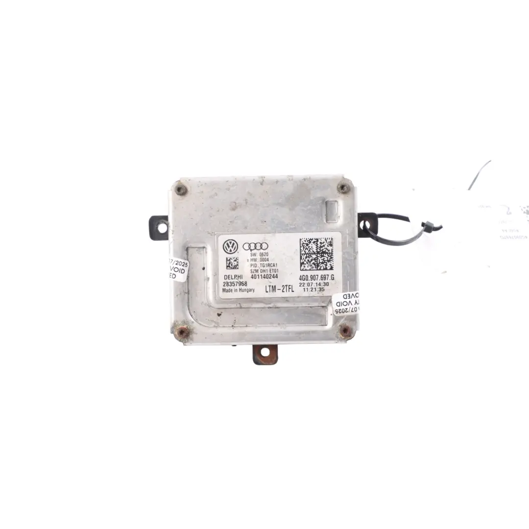 Scheinwerfer Vorschaltgerät LED Steuermodul Front für Volkswagen Golf Mk7 mit Teilenummer 4G0907697G Volkswagen Golf Mk7 Scheinwerfer Vorschaltgerät LED Steuermodul Front - SKU 4G0907697G - Teilenummer 4G0907697G