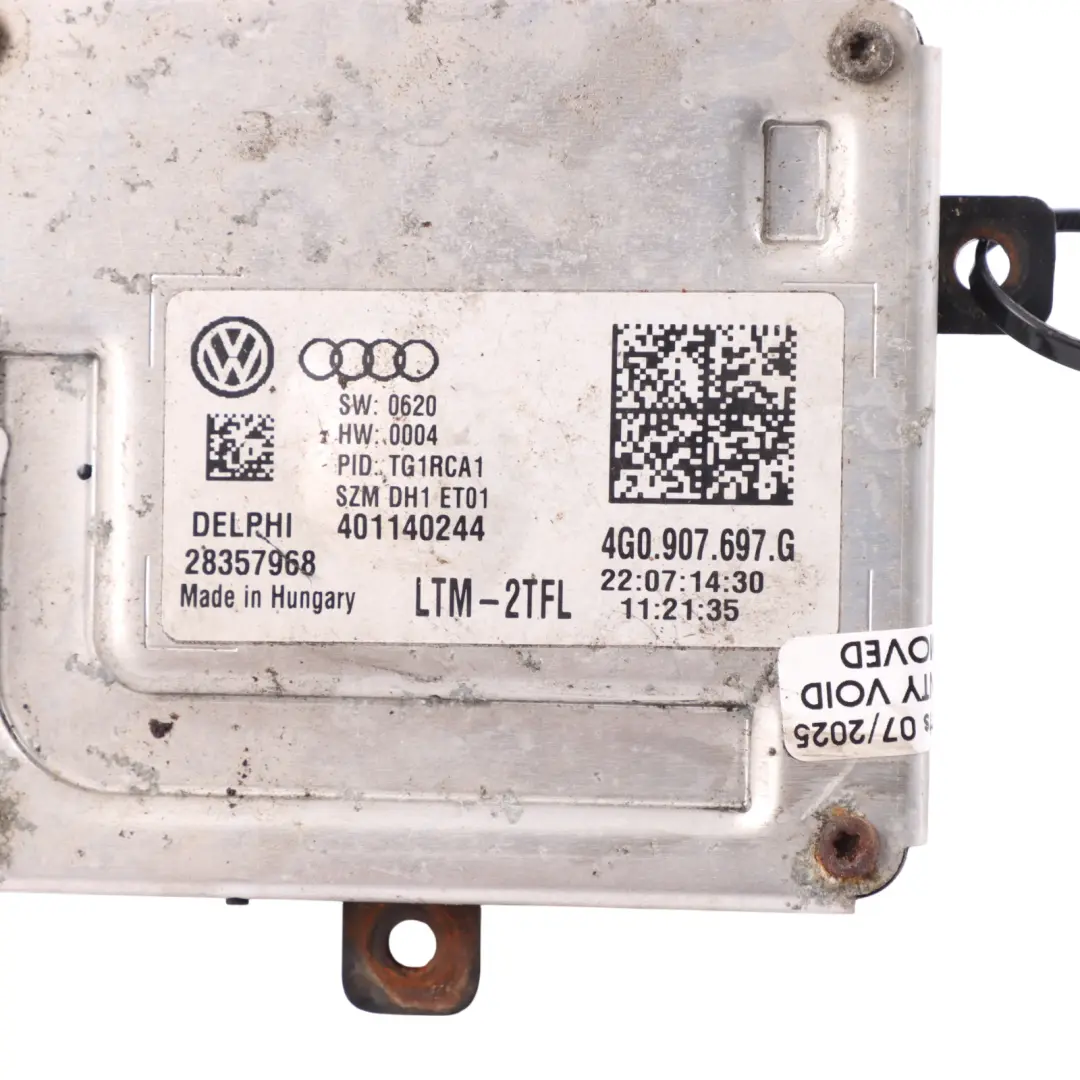 Scheinwerfer Vorschaltgerät LED Steuermodul Front für Volkswagen Golf Mk7 mit Teilenummer 4G0907697G Volkswagen Golf Mk7 Scheinwerfer Vorschaltgerät LED Steuermodul Front - SKU 4G0907697G - Teilenummer 4G0907697G