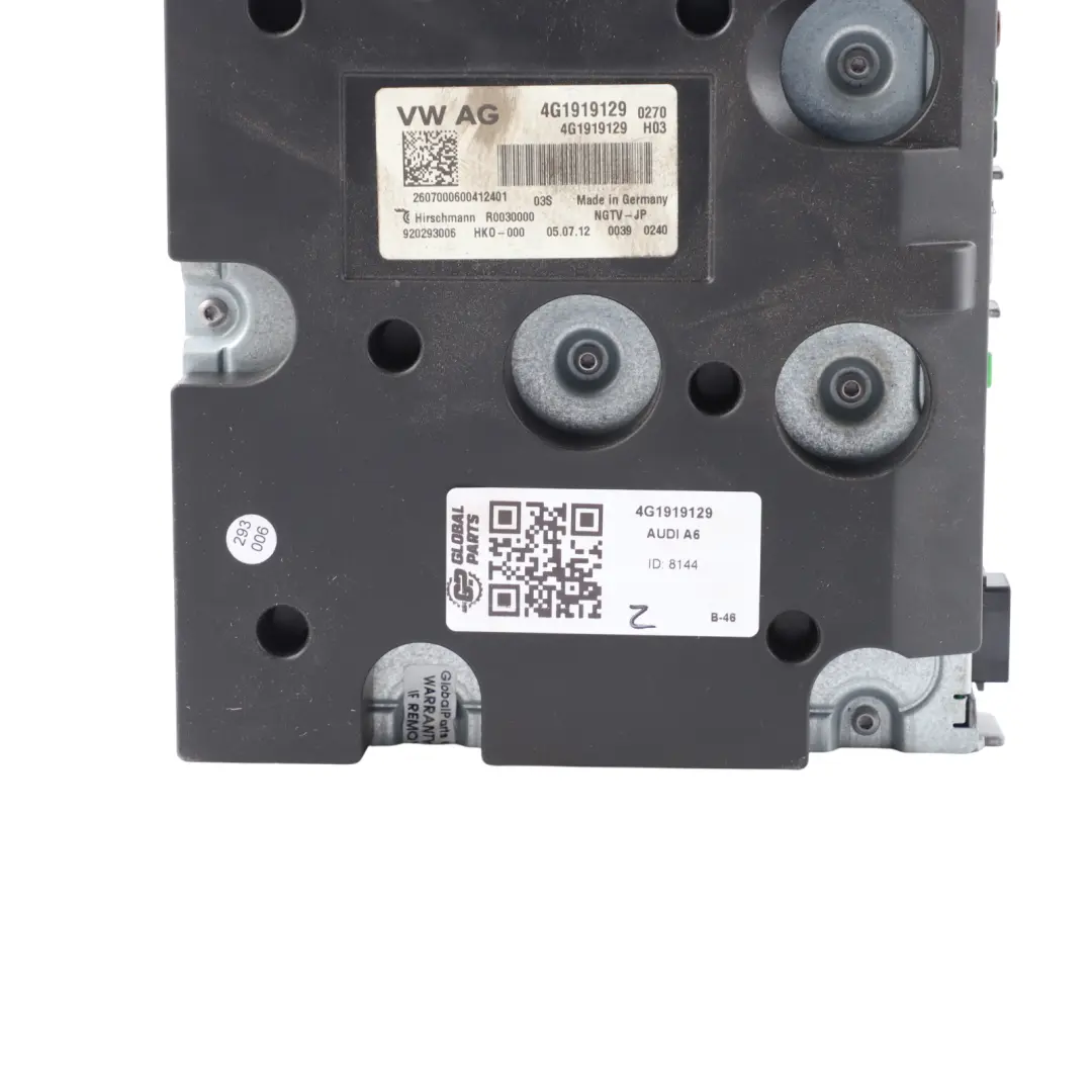 Audi A1 8X A4 B8 A6 C7 A7 4G TV Tuner Module Control Unit - SKU 4G1919129 - Part number 4G1919129