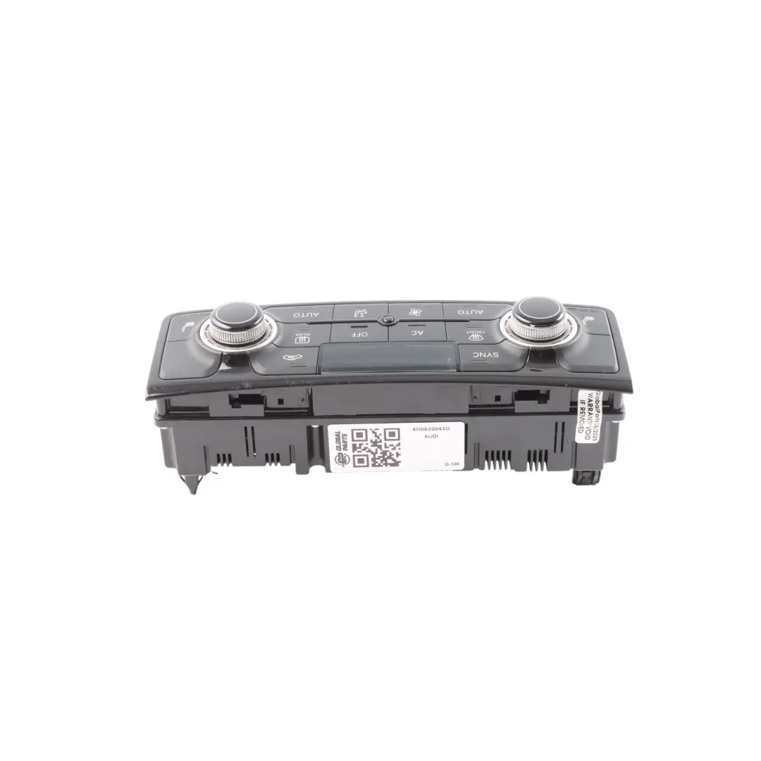 Audi A8 D4 A/C Air Condition Heater Climate Control Switch Panel - SKU 4H0820043D - Part number 4H0820043D