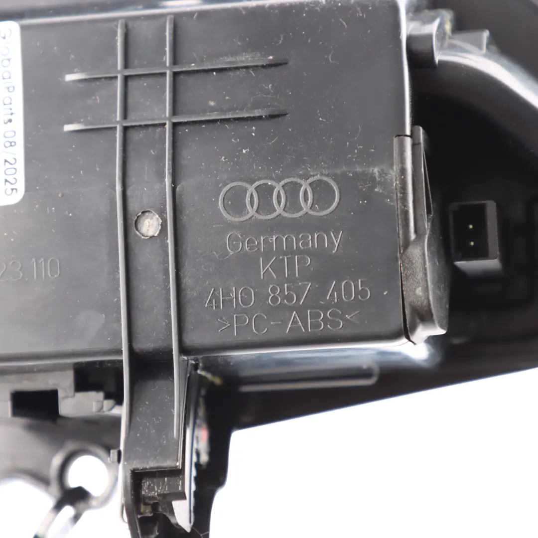 Cache Cendrier Carte Porte Aluminium Brossé Arrière Gauche 4H0857405 pour Audi A8 D4 à propos du numéro de pièce 4H0857305A Audi A8 D4 Cache Cendrier Carte Porte Aluminium Brossé Arrière Gauche 4H0857405 - SKU 4H0857305A - Numéro de pièce 4H0857305A