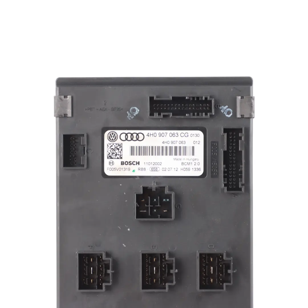 Onboard Supply BCM Body Control Module Unit ECU to Audi A6 C7 A7 4G with Part number 4H0907063CG Audi A6 C7 A7 4G Onboard Supply BCM Body Control Module Unit ECU - SKU 4H0907063CG - Part number 4H0907063CG