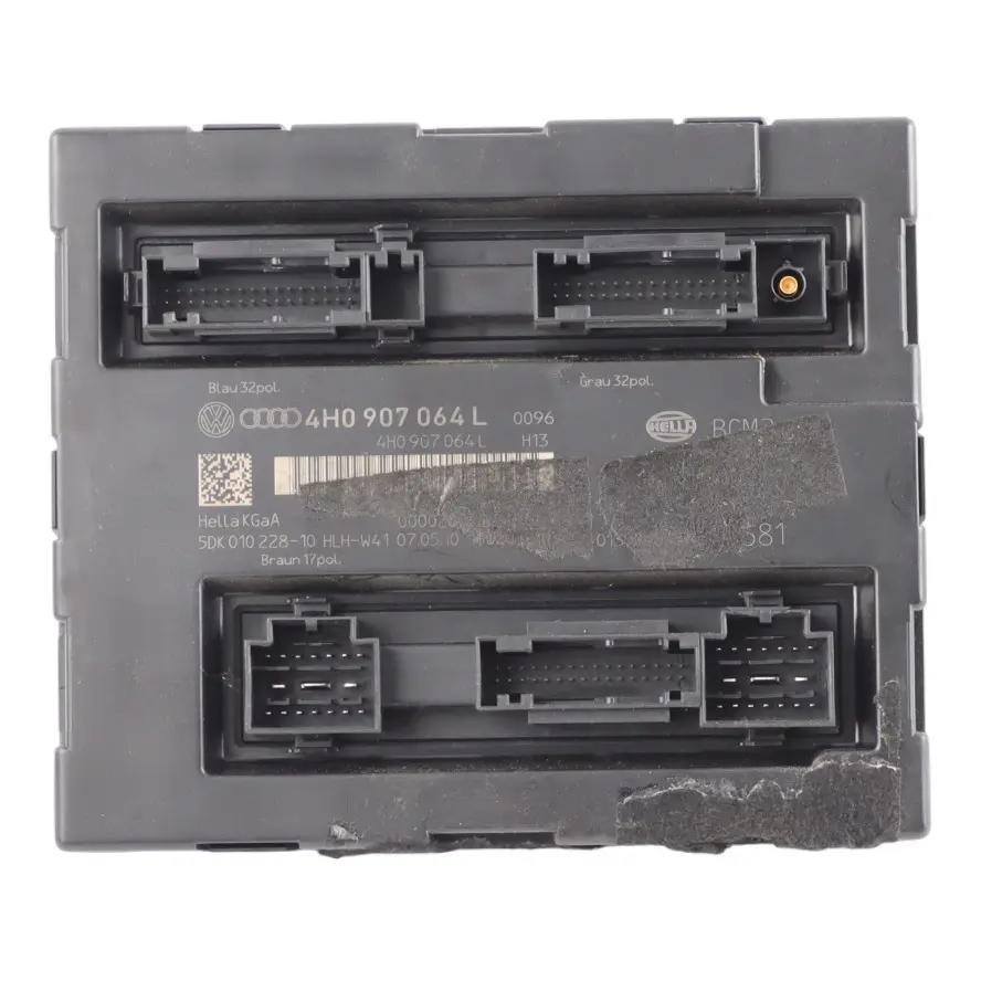 Body Comfort Control Module Unit BCM to Audi A7 4G A8 D4 with Part number 4H0907064L Audi A7 4G A8 D4 Body Comfort Control Module Unit BCM - SKU 4H0907064L - Part number 4H0907064L