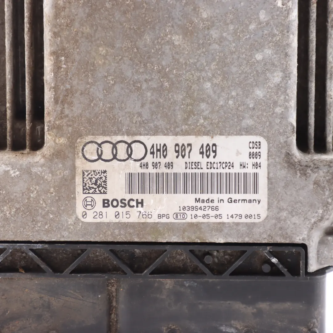 CDSB Quattro 258HP Engine Control ECU Automatic to Audi A8 4H 4.2 TDI with Part number 4H0907409 Audi A8 4H 4.2 TDI CDSB Quattro 258HP Engine Control ECU Automatic - SKU 4H0907409 - Part number 4H0907409