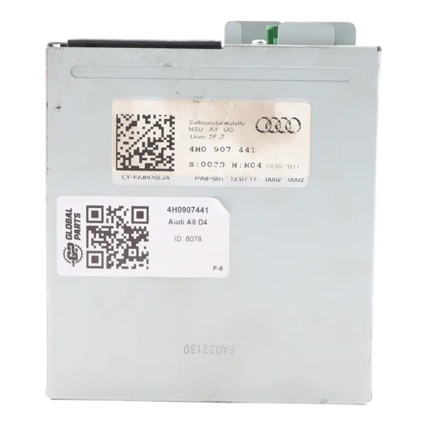 View Backup Camera Control Unit Module to Audi A8 4H Rear with Part number 4H0907441 Audi A8 4H Rear View Backup Camera Control Unit Module - SKU 4H0907441 - Part number 4H0907441