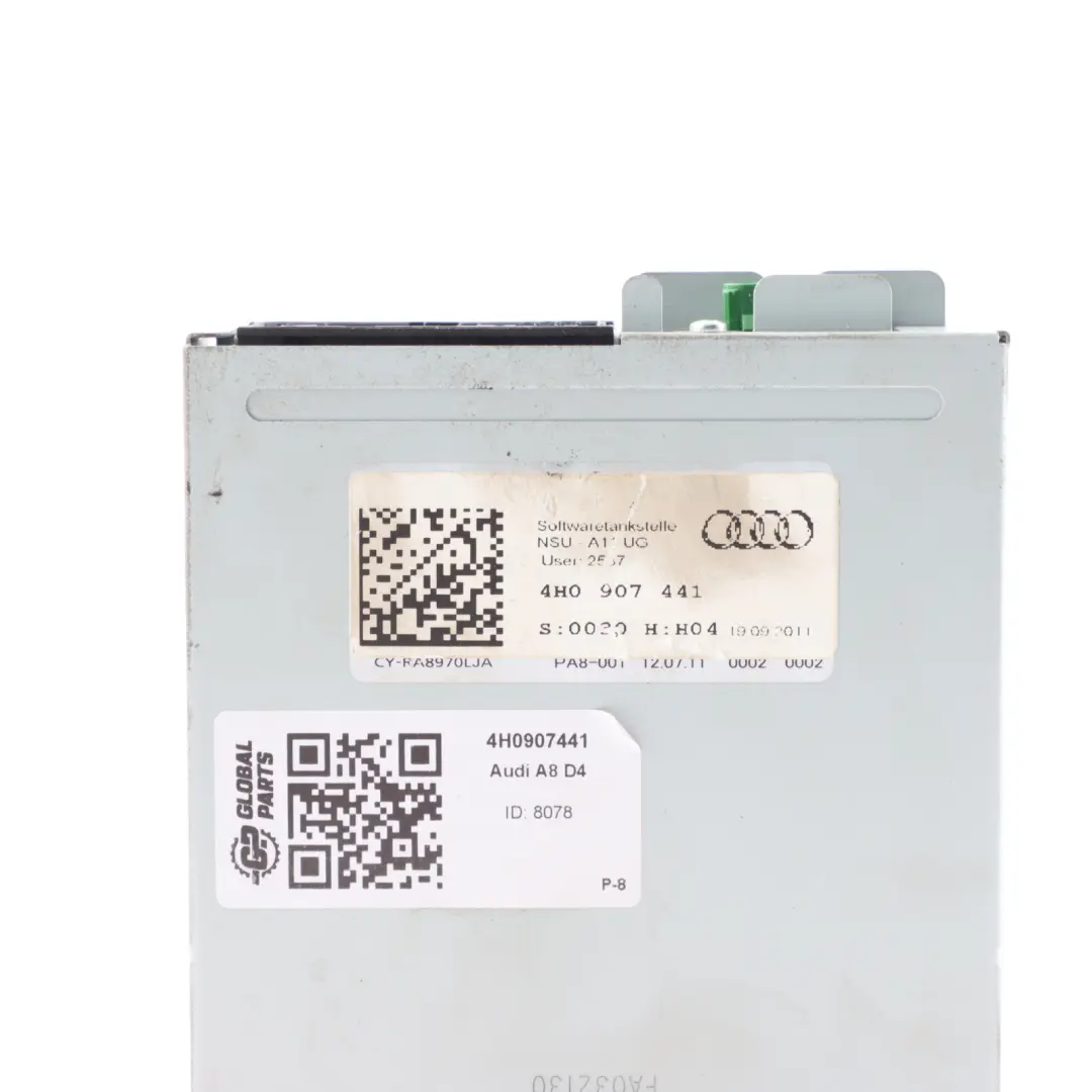 View Backup Camera Control Unit Module to Audi A8 4H Rear with Part number 4H0907441 Audi A8 4H Rear View Backup Camera Control Unit Module - SKU 4H0907441 - Part number 4H0907441