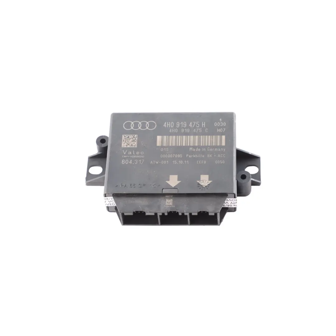 Audi A6 C7 PDC Parking Distance Control Module Unit ECU Valeo - SKU 4H0919475H - Part number 4H0919475H