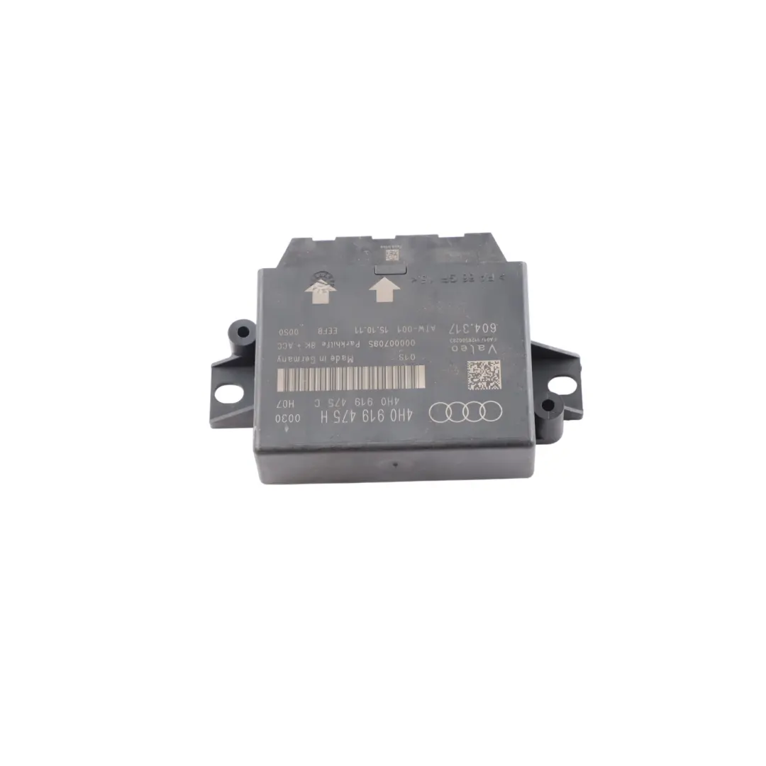 PDC Parking Distance Control Module Unit ECU Valeo to Audi A6 C7 with Part number 4H0919475H Audi A6 C7 PDC Parking Distance Control Module Unit ECU Valeo - SKU 4H0919475H - Part number 4H0919475H