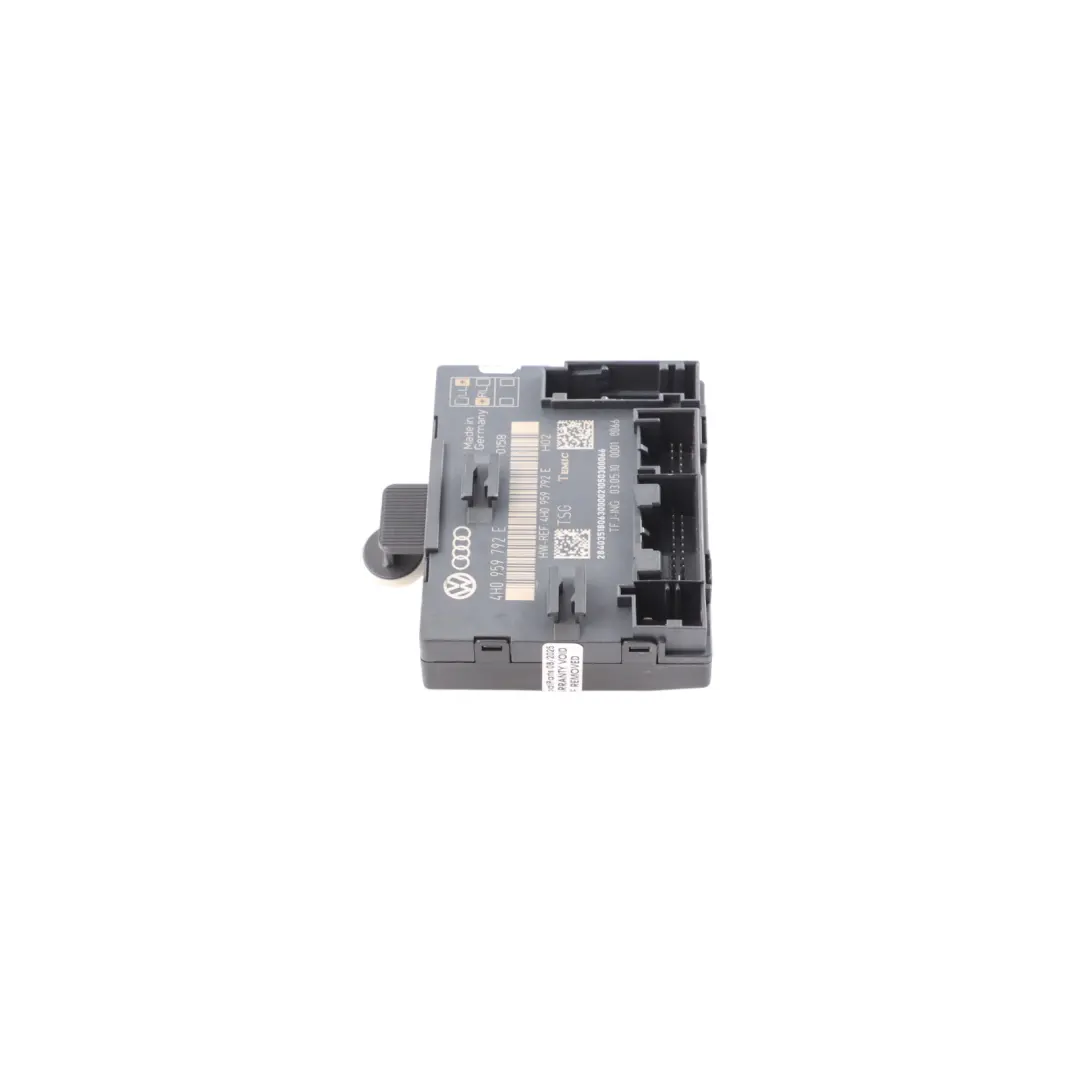 Door Control Module Passenger Unit ECU Front Right O/S to Audi A8 4H with Part number 4H0959792E Audi A8 4H Door Control Module Passenger Unit ECU Front Right O/S - SKU 4H0959792E - Part number 4H0959792E