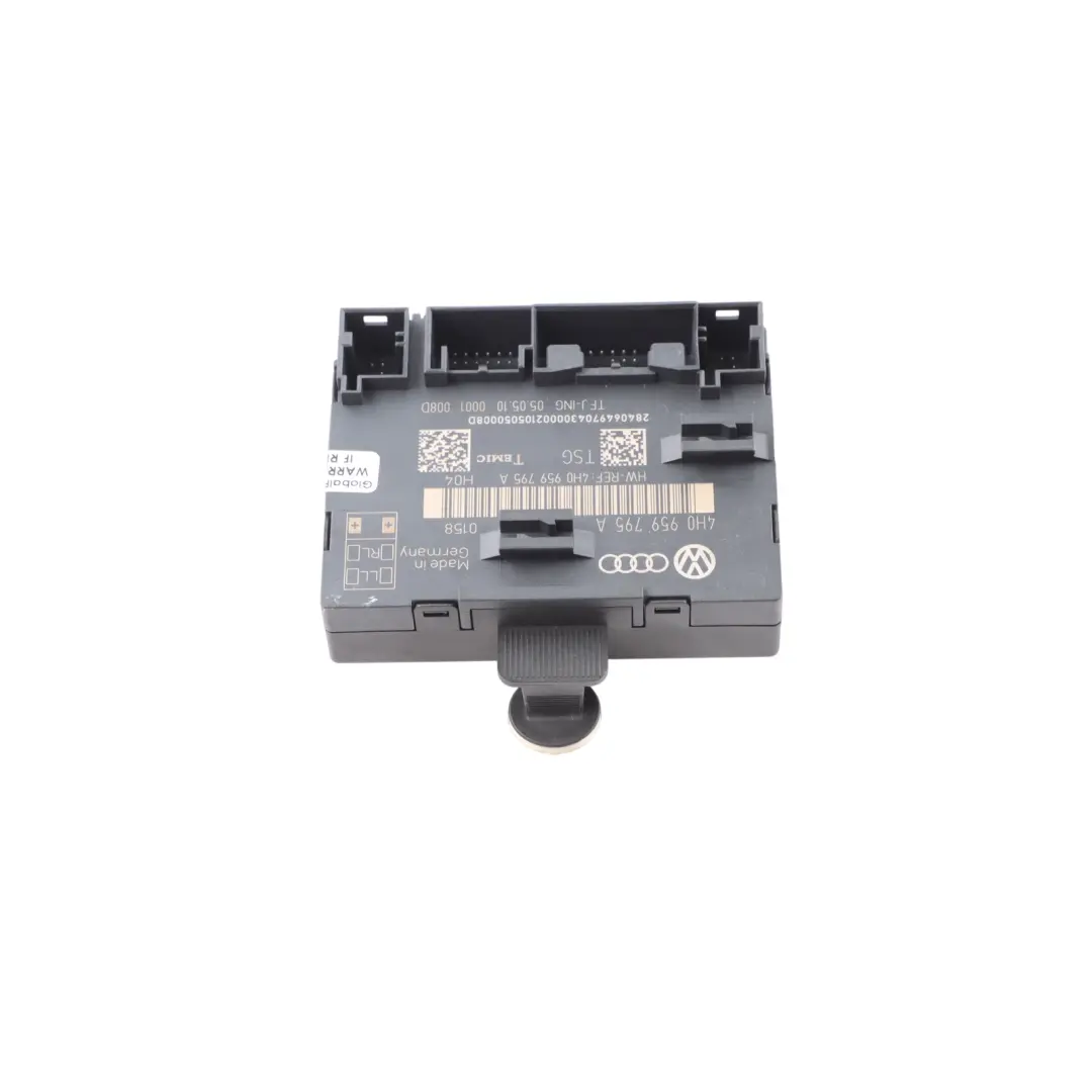 Door Module Control Unit Rear Left Right N/O/S to Audi A8 D4 with Part number 4H0959795A Audi A8 D4 Door Module Control Unit Rear Left Right N/O/S - SKU 4H0959795A - Part number 4H0959795A