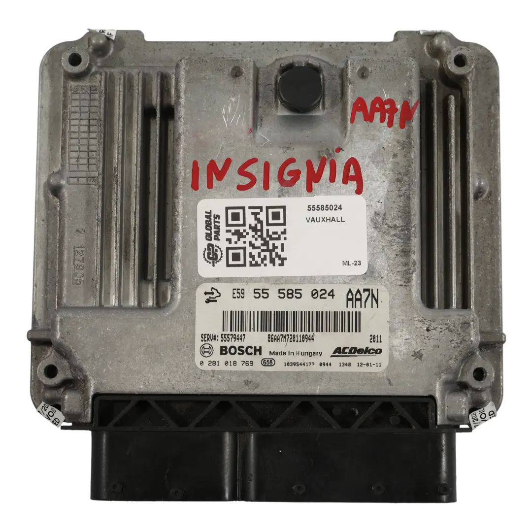 Modulo Di Controllo Motore Manuale per Vauxhall Opel Insignia A 2.0 TDCI con numero di parte 55585024 Vauxhall Opel Insignia A 2.0 TDCI Modulo Di Controllo Motore Manuale - SKU 55585024 - Numero di parte 55585024