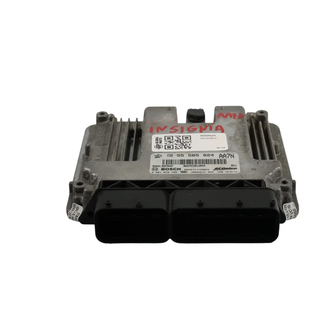 Vauxhall Opel Insignia A 2.0 TDCI Manuel Module Commande Du Moteur - SKU 55585024 - Numéro de pièce 55585024
