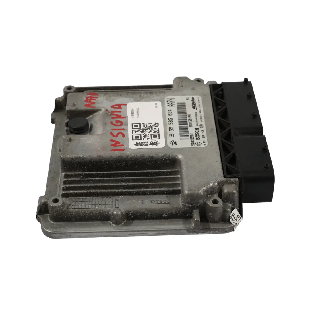 Vauxhall Opel Insignia A 2.0 TDCI Manuel Module Commande Du Moteur - SKU 55585024 - Numéro de pièce 55585024