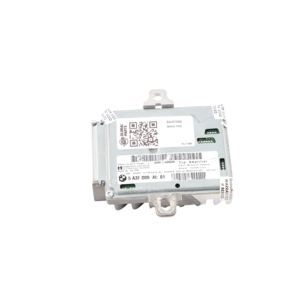 Amplifier BMW F87 M2 F80 M3 F82 F83 M4 Active Sound Design Control Unit to with Part number 5A3FD06 Amplifier BMW F87 M2 F80 M3 F82 F83 M4 Active Sound Design Control Unit - SKU 5A3FD06 - Part number 5A3FD06